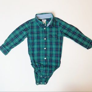 Carter’s plaid button down onsie
